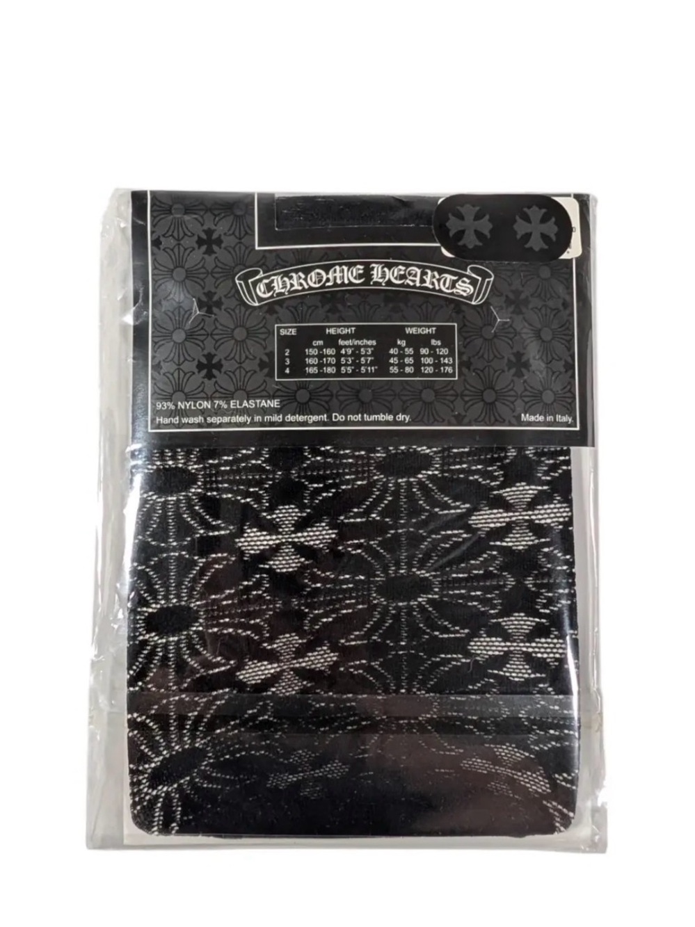 Chrome Hearts Cross ‘Black Stocking Hosiery